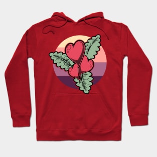 Hearts Flower Vintage Hoodie